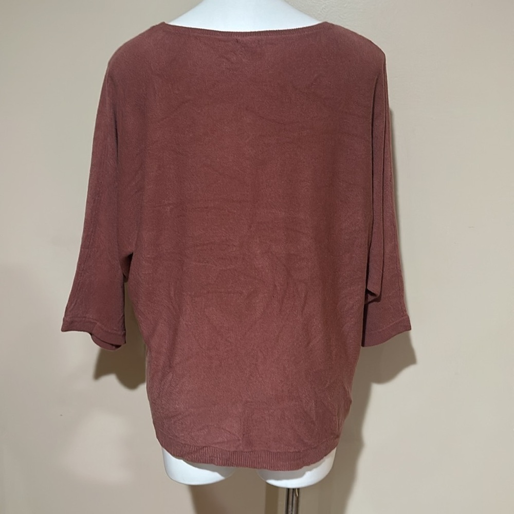 Soho Women's Long Sleeve Brown Top - Picture 4 of 8